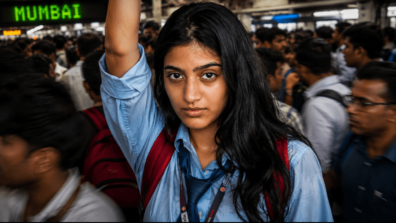 Surviving the Rush: Life in a Mumbai Local Train
