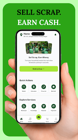 ScrapDig On-Demand Recycling & Scrap Pickup App