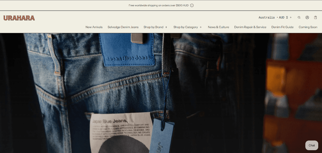 URAHARA Japanese Selvedge Denim Flagship