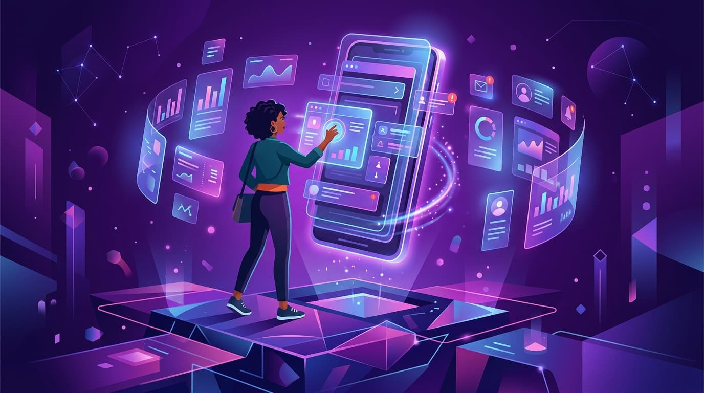 App Development (iOS & Android) Illustration